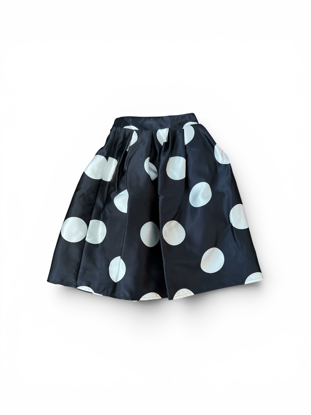 Black Polka Dot A-Line Skirt